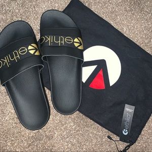 NWT Ethika Slides | Genuine Leather